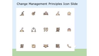 Change management principles icon slide target ppt powerpoint presentation professional mockup