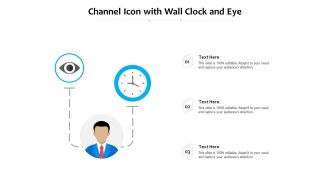 Channel icon with wall clock and eye