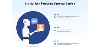 Chatbot icon portraying customer service