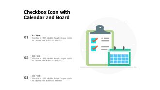 Checkbox icon with calendar and board
