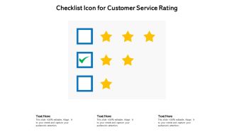 Checklist icon for customer service rating