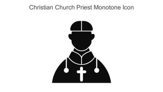Christian Church Priest Monotone Icon In Powerpoint Pptx Png And Editable Eps Format