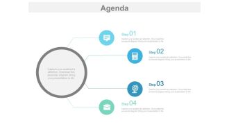 Circles for global business agenda powerpoint slides