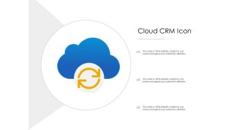 Cloud crm icon