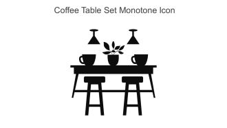 Coffee Table Set Monotone Icon In Powerpoint Pptx Png And Editable Eps Format