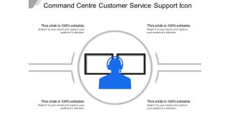 Command centre customer service support icon