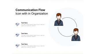 Communication flow icon with in organization
