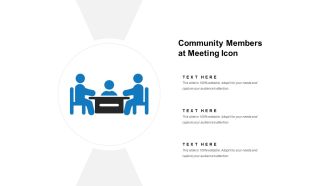Community members at meeting icon