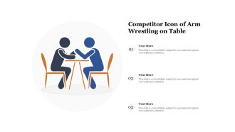 Competitor icon of arm wrestling on table