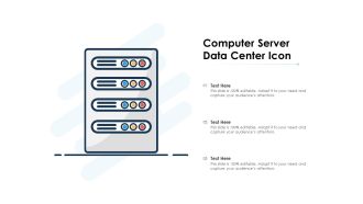 Computer server data center icon