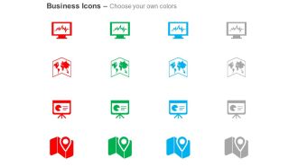 Computer world map data analysis navigation system ppt icons graphics