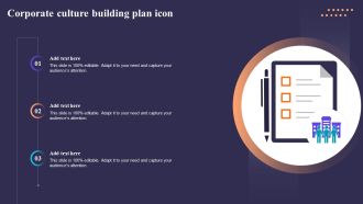 Corporate Culture Building Plan Icon