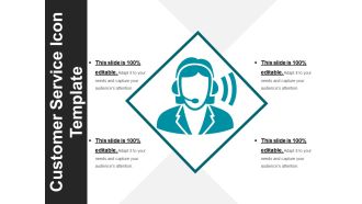 Customer service icon template