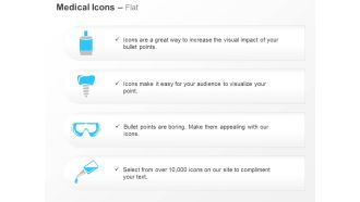 Daily equipments medical practice ppt icons graphics