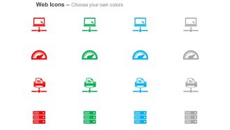 Dashboard interface server data hosting ppt icons graphics