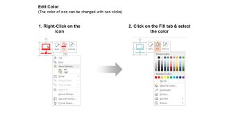 Dashboard interface server data hosting ppt icons graphics