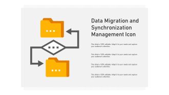 Data migration and synchronization management icon