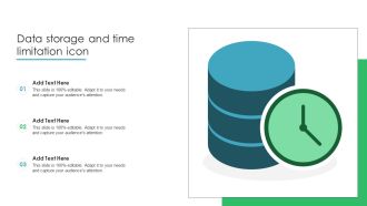 Data Storage And Time Limitation Icon