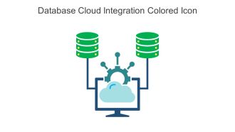 Database Cloud Integration Colored Icon In Powerpoint Pptx Png And Editable Eps Format