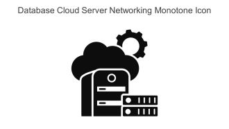 Database Cloud Server Networking Monotone Icon In Powerpoint Pptx Png And Editable Eps Format