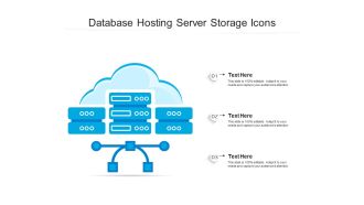 Database hosting server storage icons