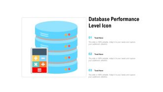 Database performance level icon