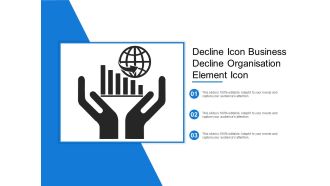 Decline icon business decline organisation element icon