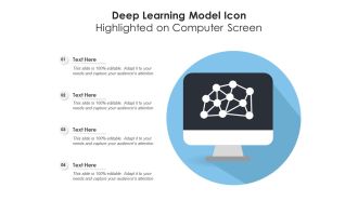 Deep learning model icon highlighted on computer screen