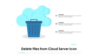 Delete files from cloud server icon