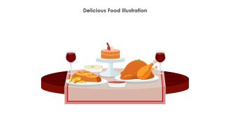 Delicious Food Illustration