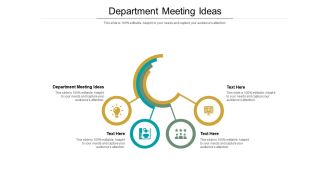 Department meeting ideas ppt powerpoint presentation icon example topics cpb