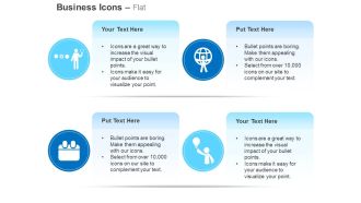 Different ideas global person calendar thinking man ppt icons graphics