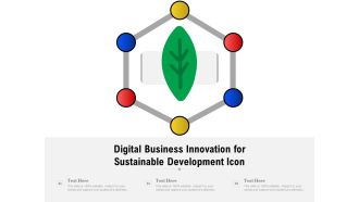 Digital business innovation for sustainable development icon