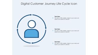 Digital customer journey life cycle icon