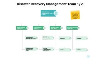 Disaster recovery management team management ppt powerpoint presentation icon example file