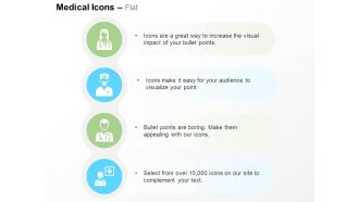 Doctor female male surgeon healthcare specialist ppt icons graphics