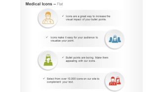 Doctor nurse midwife medical support staff ppt icons graphics