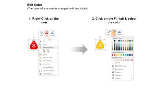 Dollar bag target selection growth bar graph ppt icons graphics