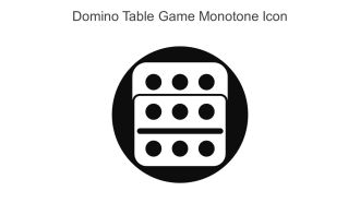 Domino Table Game Monotone Icon In Powerpoint Pptx Png And Editable Eps Format