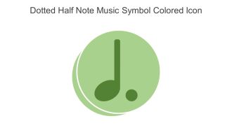 Dotted Half Note Music Symbol Colored Icon In Powerpoint Pptx Png And Editable Eps Format