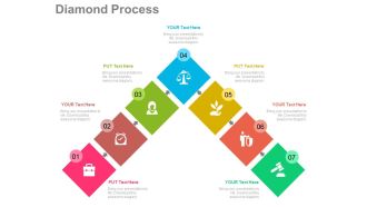 Download seven staged process flow diagram for business analysis flat powerpoint design