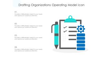 Drafting organizations operating model icon