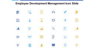 Employee development management icon slide cheklist a234 ppt powerpoint presentation