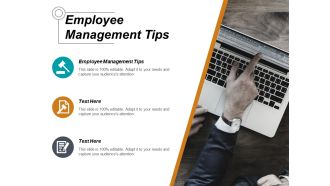 Employee management tips ppt powerpoint presentation icon graphics cpb