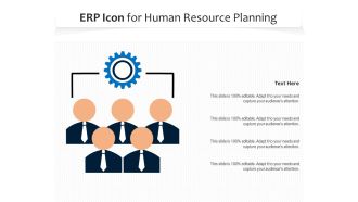 Erp icon for human resource planning