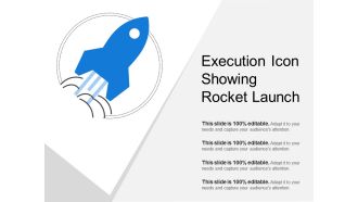 Execution icon showing rocket launch