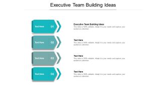 Executive team building ideas ppt powerpoint presentation gallery icon cpb