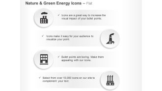 Factory pollution green energy ppt icons graphics