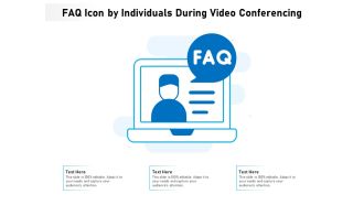 Faq icon by individuals during video conferencing