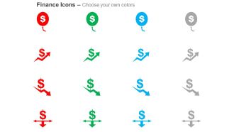 Financial growth decay analysis balance ppt icons graphics